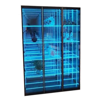 China Exclusive Customizable Infinity Mirror Display Case for Lego Minifigures Collection for sale