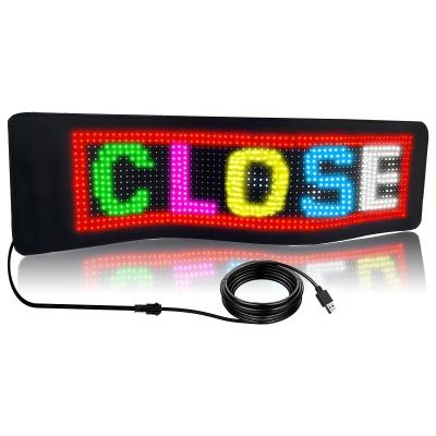 China Large Size Remote Control Version Bluetooth App Control Led Flexible Display sign 19*92cm para Indoor à venda