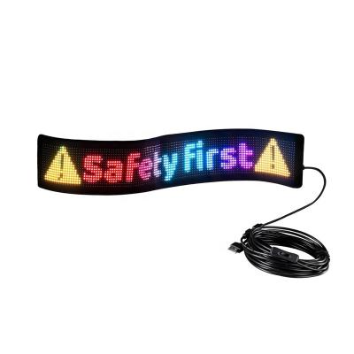 China App Control LED Sign Board voor auto's Scrolling Text Digital Display Matrix Panel Te koop