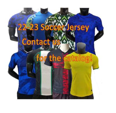 China Shirts & Tops Drop Shipping Custom Soccer Jersey Thailand Sets Brazil 2022 Cheap Soccer Shirts for sale