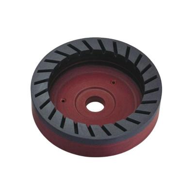 China D150mm Rueda de resina dentada interna forma de cuenco Rueda de molienda continua de diamantes para máquina de bordado de bisel de vidrio en venta