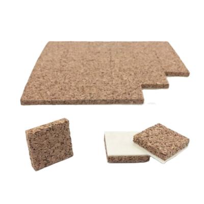 China PBLOG hot sale Glass Divider Protector Cork Blocks For Glass Protection Cork Mat Pads Static cork pad for sale