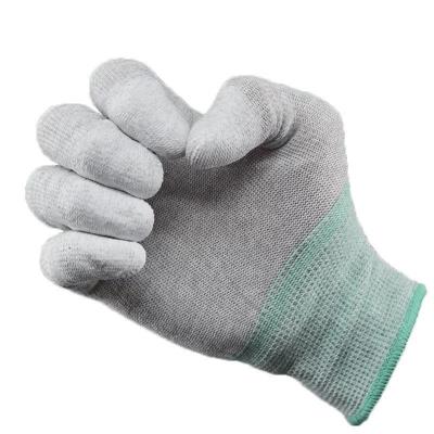 China Chemical Resistant Cotton Glass Carrying Gloves Waterproof High Visibility Dust Protection for sale