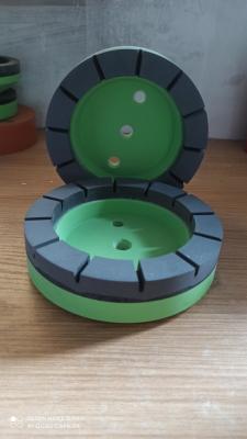 China Hardness White Green Segemented Resin Cup Wheel Max Speed Lower Than 2800RPM Grinding Tool for sale