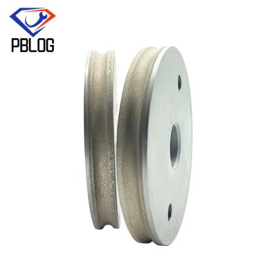 China 240 grit Gray Diamond Grinding Wheel with Round Edge and 12/22/30mm Arbor Hole for sale