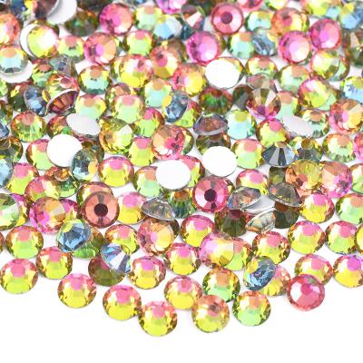 China Wholesale SS6 SS16 SS20 Rainbow Color Rhinestone Hotfix Rhinestone Flatback Rhinestone Flatback Glass Crystal Non For Nail Art for sale