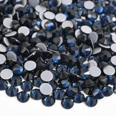 China Wholesale SS6 SS10 SS16 SS20 Montana Color Glass Stones Hotfix Strass Flatback Crystal Rhinestone For Flatback Decoration for sale