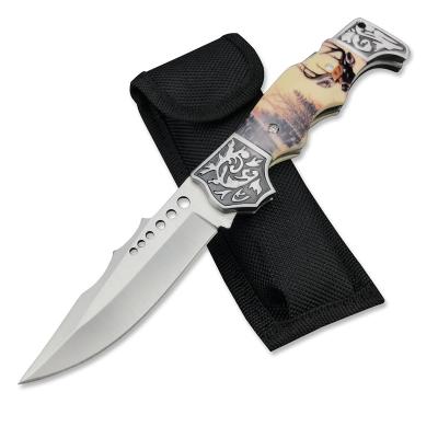 China Resin Non-variable Handle Pocket Knives Blade EDC Stainless Steel Outdoor Camping Folding Knife for sale