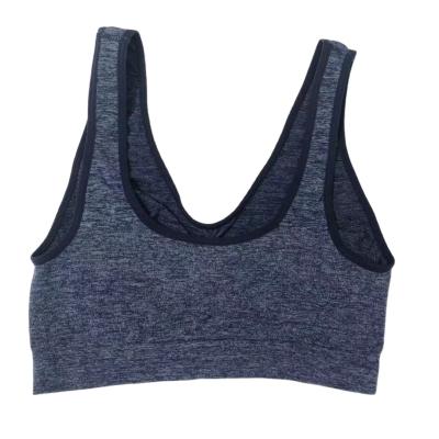 China 9810 Women's Sports Bra Seamless Light Support Yoga Underwear Navel Wireless Tank Top QUICK DRY for sale