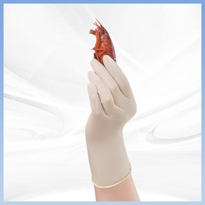 China CE FDA Food Processing Gloves Disposable Latex Powder Free Gloves for sale