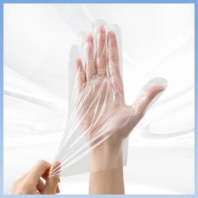 China Lightweight Comfortable Disposable PE Gloves Food Safe Disposable Gloves for sale