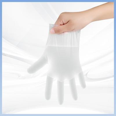 Chine Gants sûrs de bande de la CE de nourriture jetable transparente de gants jetables à vendre