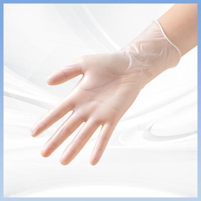 China Transparent fingers disposable PVC gloves comfortable to touch more comfortable to use for sale