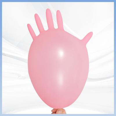 China Durable Disposable PVC Gloves For Safe And Effective Pet Care Pink Color for sale