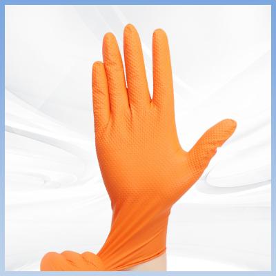 Chine Gants au nitrile orange de haute durabilité 100 pièces par boîte à vendre