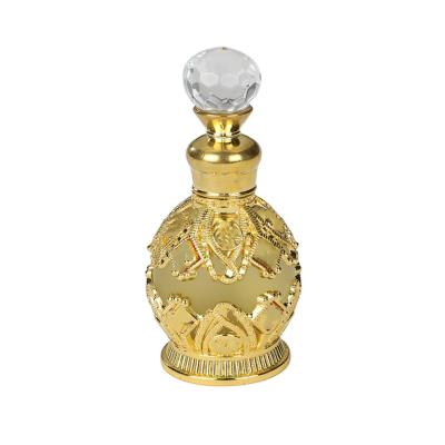 China 15ml Antique Rose Golden / Adding MOQ / Low Glass Perfume Bottle Glass Beads Gold Support Customized for sale