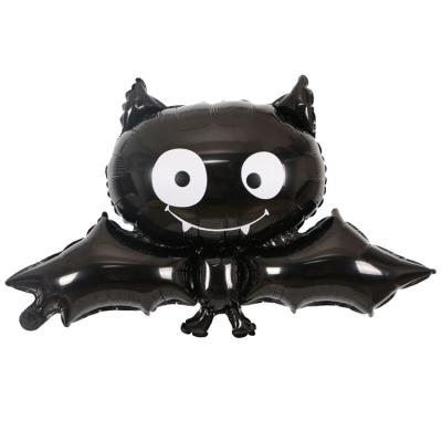 China Various Decoration Toy Aluminum Film Latex Material Halloween Balloon With Air Pump for sale