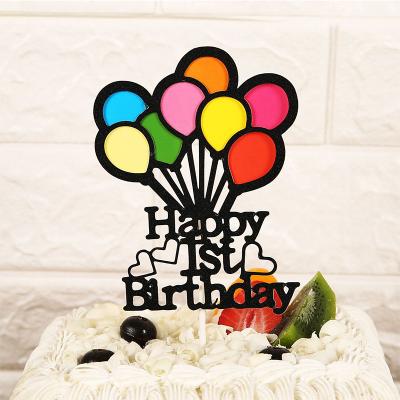 China Decoration Cymylar Latex Balloon Set Cake Toppers Confetti Balloons Cake Toppers for sale