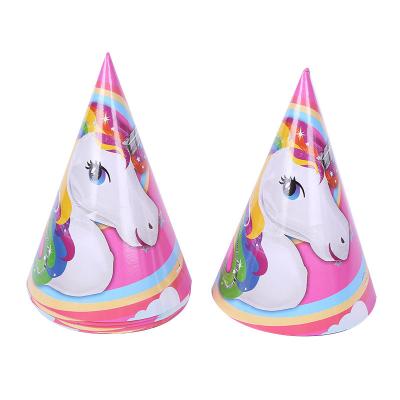 China Unicorn Pack Theme Disposable Cup Rainbow Decoration Birthday Party Supplies Tableware Set For Kids for sale