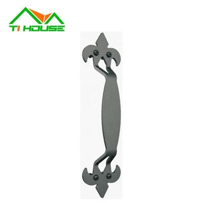 China Easy Installation Rustic Farmhouse Door Handles Pull Handle And Flush Handle Set For Barn Door Hardware for sale