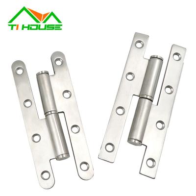 China 304 Industrial Door Hinges Stainless Steel American Style Round Corner Hinge Hydraulic Door Corrosion Resistant for sale