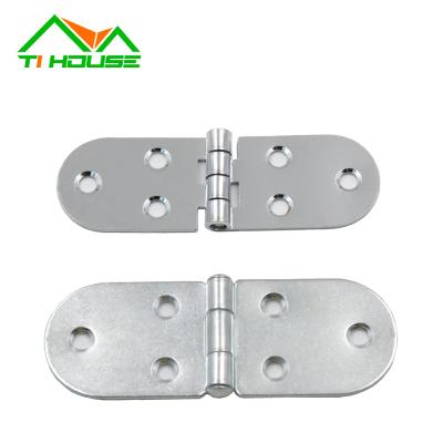 China 180 Degree American Style Round Corner Anti-Corrosion Steel Adjustable Heavy Duty Door Hinge With Ball Bearing for sale