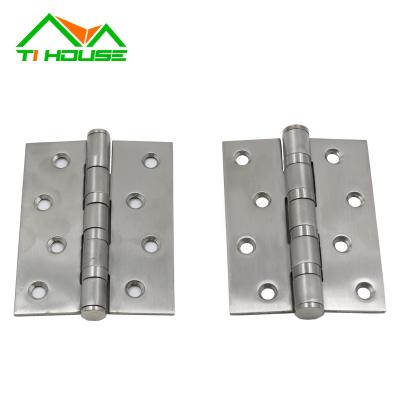 China Furniture 4*3*3 201 304 Corrosion Resistant Durable Automatic Hardware Hardware Stainless Steel Door Closer Butterfly Hinges for sale