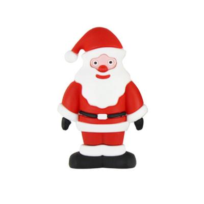 China PVC Santa Claus PVC Flash Drive Customized Shape USB Stick Custom USB Christmas Gift for sale