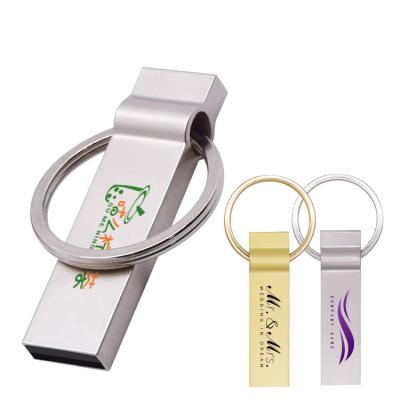 China Acrylic + Plastic ABS 3.0 Mini Metal 16GB USB 2.0 Flash Drive With Key Chain Key Pendrive 64GB 128GB Memorias Cle USB Thumb Drive Memory Stick for sale