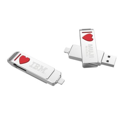 China Free Sample Plastic OTG USB Flash Drive 8GB 16GB 32GB 64GB 128GB Printed 1TB Memory Stick for sale