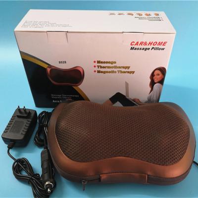 China Electric Heating Body Relaxation Massage Pillow Vibrator Shoulder Back Neck Infrared Kneading Massager% Therapy Pillow Shiatsu for sale