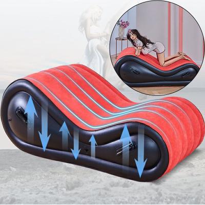 China Modern Inflatable Massage Air Sofa For Adult Couples Love Game Chair With 4 Handcuffs Beach Outdoor Couch% Foldable Garden Furniture for sale