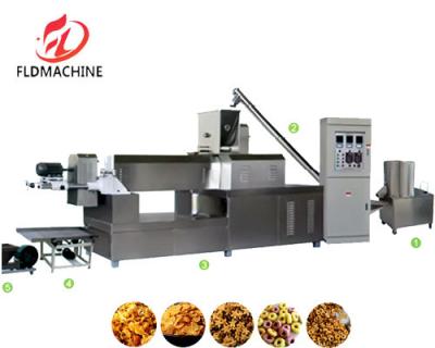 China Cereals Processing Line Project Equipment Automatic Corn Flakes /Breakfast Cereal Making Machine for sale