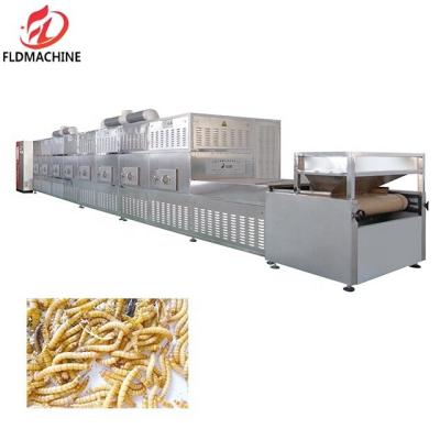 China Industrial Microwave Larva Dryer Locust Grasshopper Drying Baking Oven Machine for sale