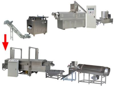 China Automatic Frying Snack Food Production Line Food Processing Machinery Snacks Pellet Fried Chips Frying Machine for sale