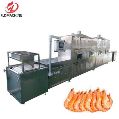 China Seafood Drying Equipment Shrimp Fish Sterilizer Fresh Meat Microwave Drying Machine for sale