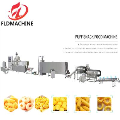 China Automatic Expanded Double Screws Crispy Leisure Food Extruder Machinery for sale