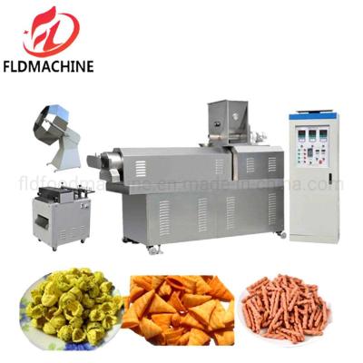 China Automatic Doritos Snacks Machine Bugles Chips Machine Corn Chips Doritos Making Machine Frying Snack Processing Line for sale