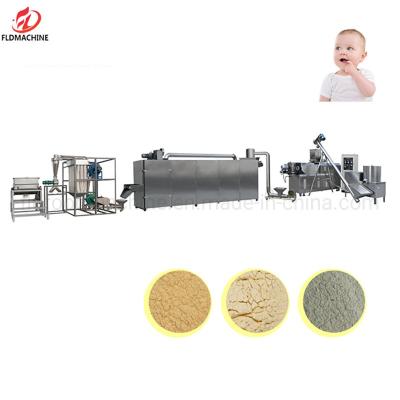 China Stainless Steel Baby Food Supplement Extruder Nutritional Powder Making Machine Processing Line for sale