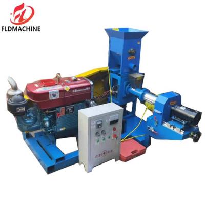 China 380.000kg Package Animal Poultry Livestock Feed Pellet Mill Machine Fish Food Extruder for 1 Workers for sale