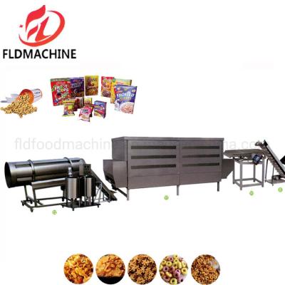 China Stainless Steel Corn Flakes Production Line Electric Puff Maker for Breakfast Cereals for sale