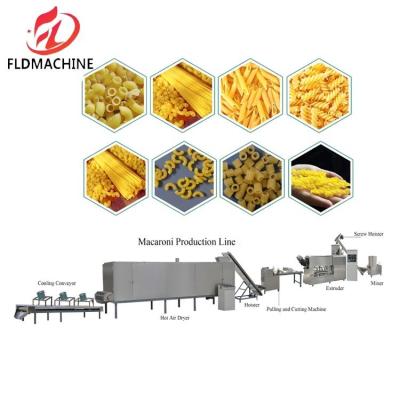 China Extrusion Technology Macaroni Pasta Fusilli Conchiglie Penne Manufacturing Machine for sale