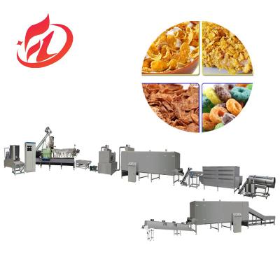 China Corn Flakes Food Extruder Manufacturing Plant Corn Flakes Snack Making Machine for sale