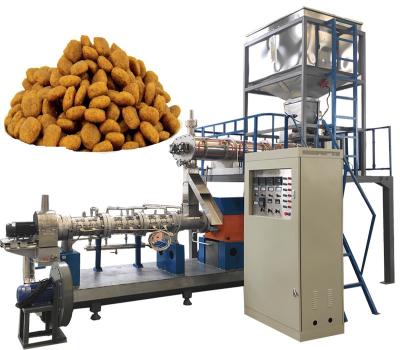 China 6000kg Pet Dog Food Pellet Machine Cat Fish Bird Feed Production Line with Bearings for sale