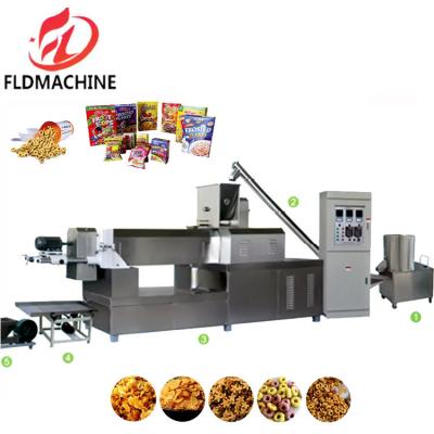 China Crispy Sweet Breakfast Corn Flakes Production Line Hot Sale Corn Flakes Extruder Machine Production Line for sale