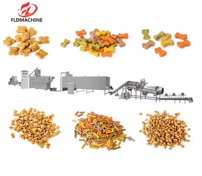 China Finished Products Fully Automatic Industrial Pet Food Machinery with 38crmnal Screw Material for sale