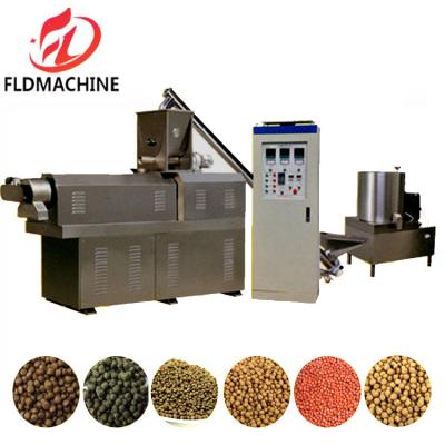 China Twin Screw Extruder Pet Food Fish Feed Pellet Making Machine Production Line Equipment Plant Manufacturer for sale