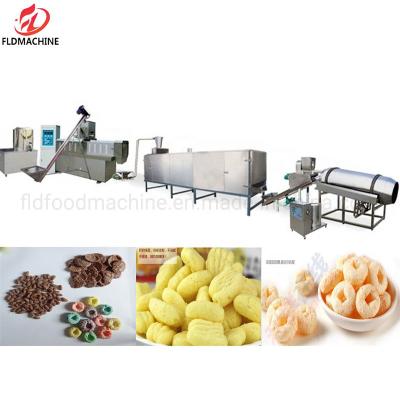 China Advanced Extrusion Technology Puff Snack Food Processing Line with Inverter Control for sale