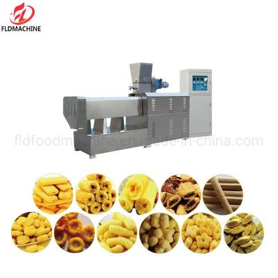 China Best Selling Puffed Expanded Food Making Machinery Corn Snack Food Production Line for sale