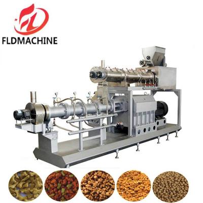 China Stainless Steel Food Grade Materials Dog Food Fish Poultry Feed Processing Production Line Model NO. SLG90 for sale